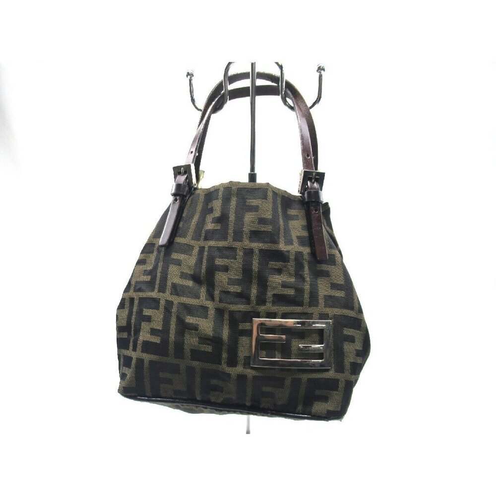 FENDI Zucca Mamma Bucket Handbag FF All over Brown